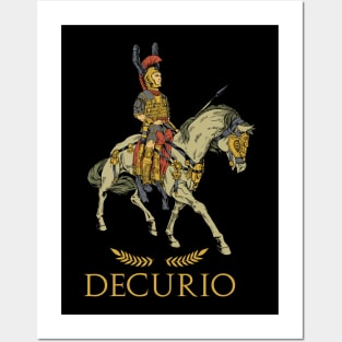 Roman officer on horseback - Decurio Posters and Art